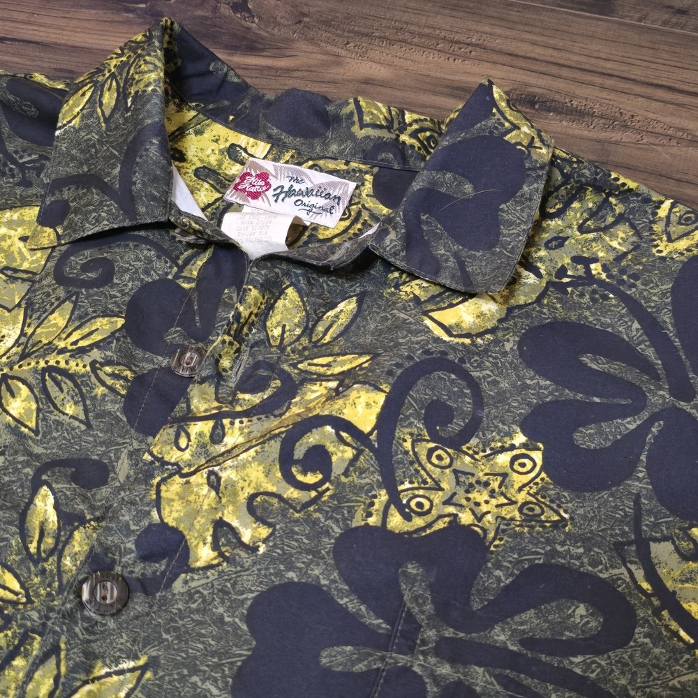 Hilo Hattie Hawaiian Print Button-Up‎ Casual Shirt Mens Short Sleeve Size XL